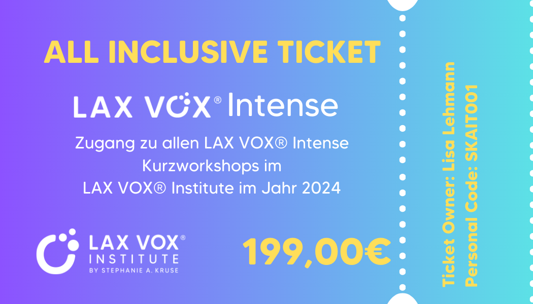 LAX VOX® Introduction Videokurs - LAX VOX® Institute by Stephanie